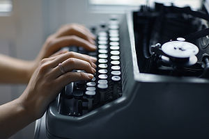 Typing on a Typewriter